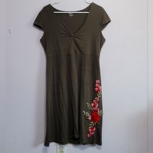 Olive Green Yoga Dress